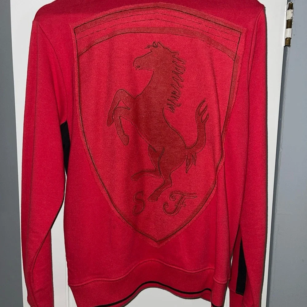 Men’s Red Puma Ferrari Zip Up Jacket Size Medium